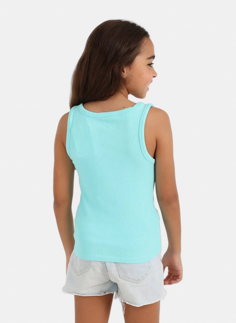 Carina Girly Ribbed Tank Top - Image 3
