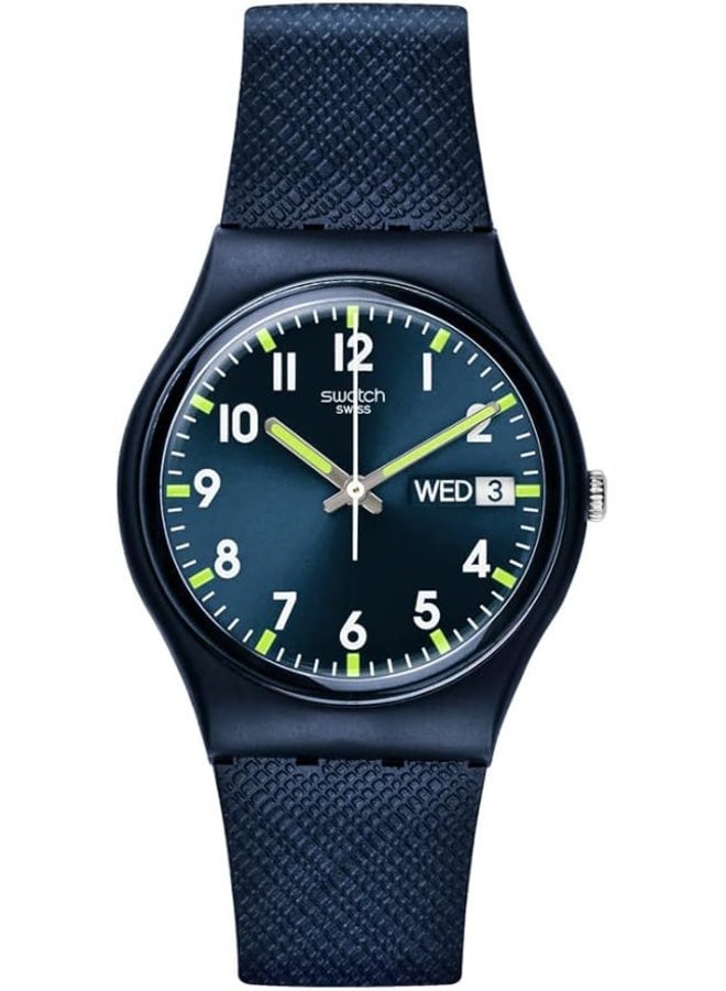 Swatch Unisex Watch Bio-sourced material Quartz SIR BLUE - Image 1