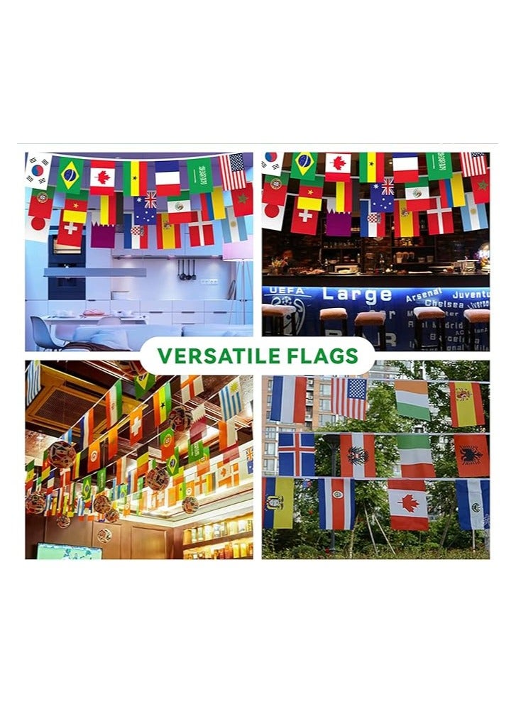 32 Countries Flags 21 x 13.3cm Banners Double-Sided Polyester And Decoration Flags Banners For Bars Party Sport Clubs - Image 5