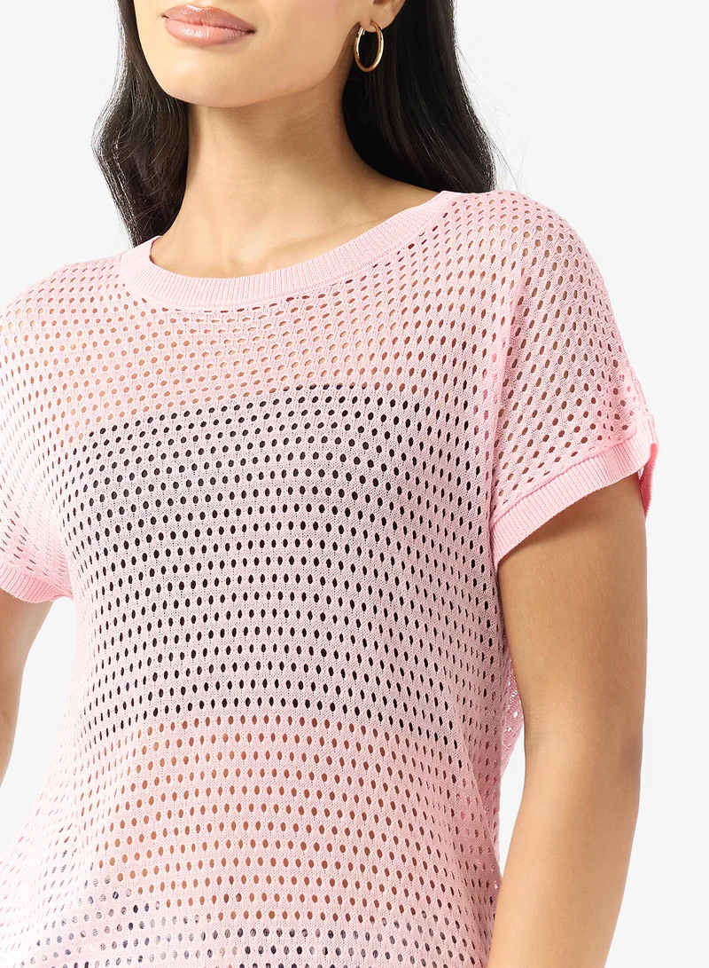 جينجر بلوزة محبوكة مفتوحة