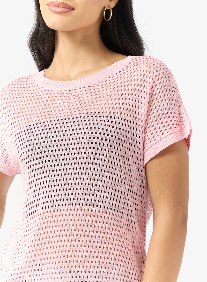 جينجر بلوزة محبوكة مفتوحة - Image 3