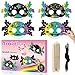 B1ykin 30Pcs Axolotl Scratch Mask Gift Set DIY Magic Scratch Axolotl Masks Paper Art Craft Kit for Kids Color Paper Party Favors for Girls Boys Birthday School Classroom Art Activity Project - Image 2