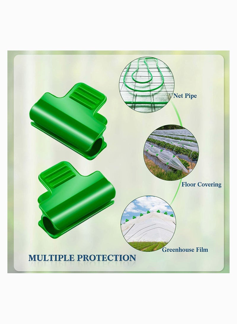 Y&D Greenhouse Clamps Film Row Cover Netting Tunnel Hoop Clip Frame Shading Net Rod for Season Plant Extension Support 40 Pieces (16 mm)  - Image 5