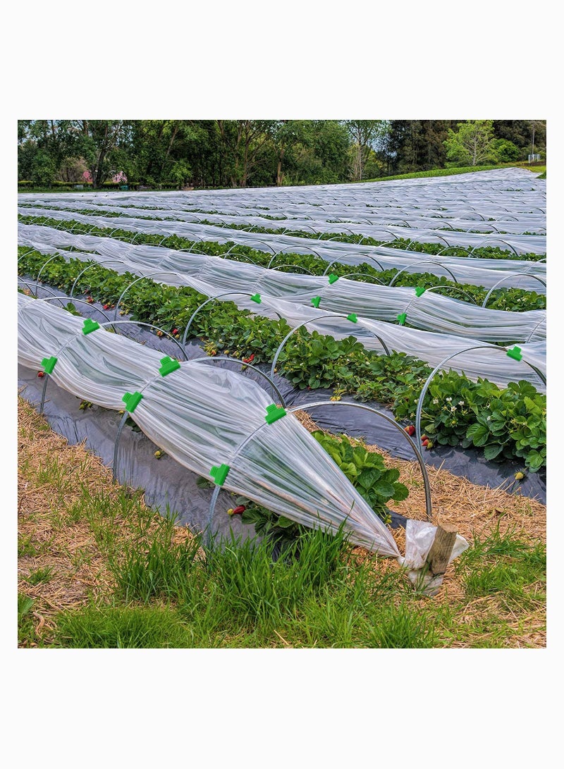 Y&D Greenhouse Clamps Film Row Cover Netting Tunnel Hoop Clip Frame Shading Net Rod for Season Plant Extension Support 40 Pieces (16 mm)  - Image 4