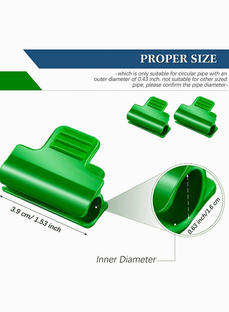 Y&D Greenhouse Clamps Film Row Cover Netting Tunnel Hoop Clip Frame Shading Net Rod for Season Plant Extension Support 40 Pieces (16 mm)  - Image 2