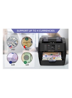 NUCOUN NUCOUN VC-3 Money Counter Machine Mixed Denomination, Value Count, CIS/UV/IR/MG/MT Counterfeit Detection, AED/EUR/USD/SAR, Bill Cash Counter for Business  - Image 2