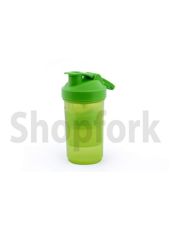 Shopfork زجاجة شوبفورك ألترا خالية من BPA لتمارين الجيم مع حاويات قابلة للفصل للرجال والنساء (أخضر) - Image 5