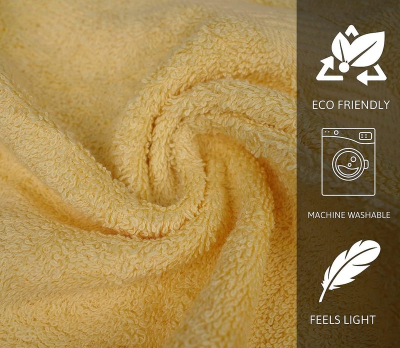 ZUPERIA 100% Cotton Bath Wash Cloths 24 Pack - 12" x 12"- Highly Absorbent Soft Washcloths for Face, Gym Towels, Hotel Spa Quality, Reusable Multipurpose (12 Multicolors) - Image 2