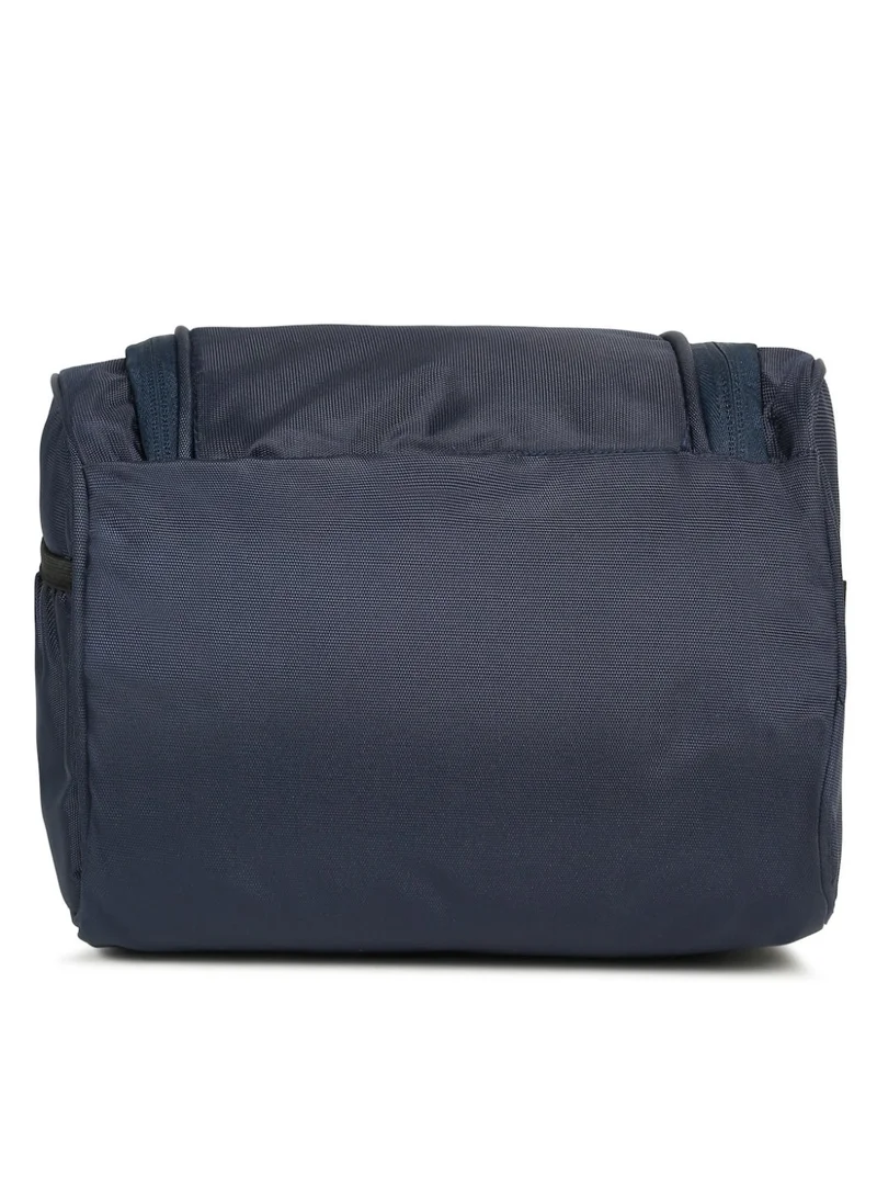 Teakwood Blue Teakwood Essentials Navy Travel Toiletry Bag | Large Capacity Wash Bag for Men & Women | Water-Resistant | Multi-Compartment | Hanging Hook | Durable Easy-to-Clean Grooming Organizer | Ideal for Travel, Gym & Bathroom Use  | Best Price UAE