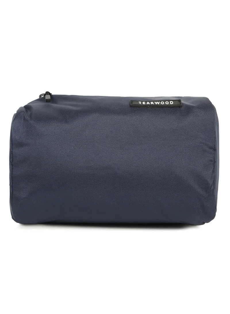 Teakwood Blue Teakwood Essentials Navy Travel Toiletry Bag | Large Capacity Wash Bag for Men & Women | Water-Resistant | Multi-Compartment | Hanging Hook | Durable Easy-to-Clean Grooming Organizer | Ideal for Travel, Gym & Bathroom Use  | Best Price UAE
