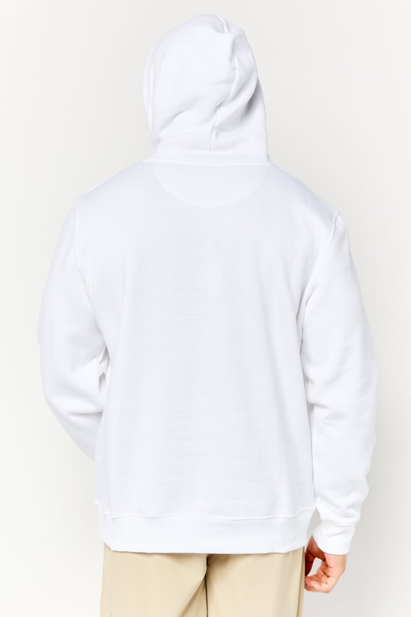 MESSI Men Graphic Print Long Sleeves Hoodie, White - Image 4