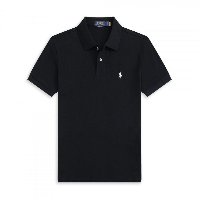 Paul Pony Logo Men'S Short Sleeve Organic Cotton Polo Shirt With Collar, Large Size Loose Embroidered Turn-Down Collar Men'S Wear - Image 2