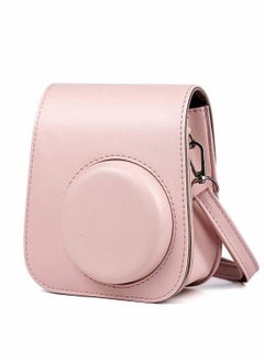 Excefore Case for Fujifilm Instax Mini 11 Case PU Leather Instant Camera Cover with Adjustable Strap Designed Cover Blush Pink  - Image 1