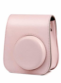 Excefore Case for Fujifilm Instax Mini 11 Case PU Leather Instant Camera Cover with Adjustable Strap Designed Cover Blush Pink  - Image 4