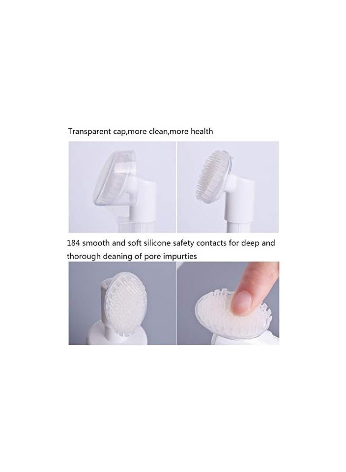 GBSTORE 1 pc 150ml Empty Facial Cleanser Foaming Bottle Mousse Foam Gel Head Wash Brush Foam Bottle Pressure Type Cleansing Milk Beater,Mini Foaming Soap Pump Dispenser - Image 3
