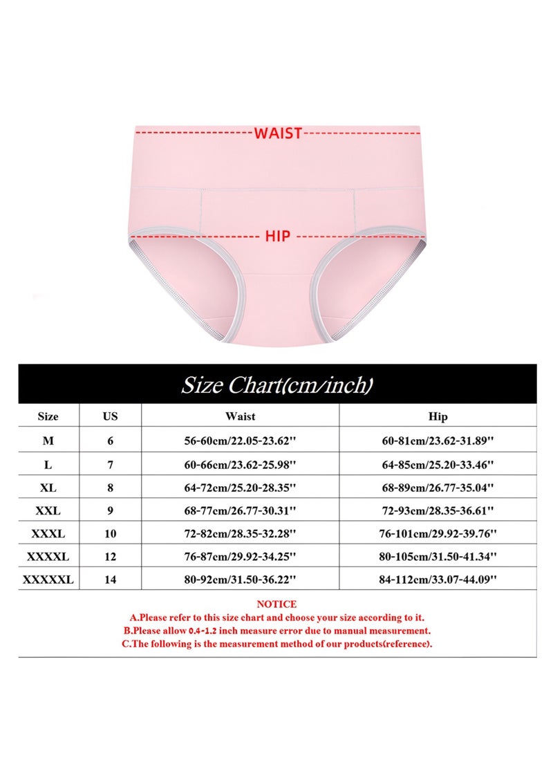 Generic - 5 Pieces Women High Waist Cotton Panties - Image 1