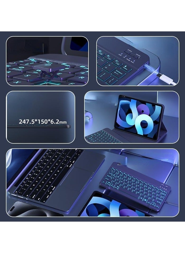 Backlit Keyboard Case Compatible with Xiaomi Mi Pad 6 / Pro 11 Inch 2023, 7 Color Mouse,PU Stand Cover for 6/6 11'' Tablet - Image 5