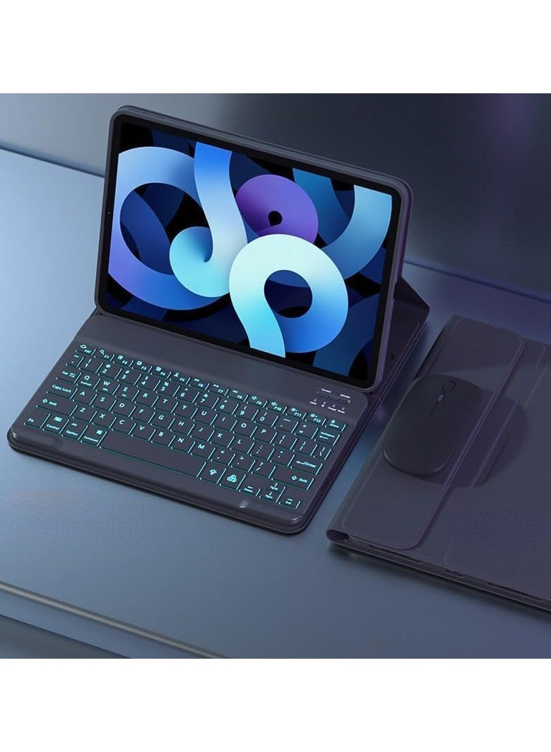 Backlit Keyboard Case Compatible with Xiaomi Mi Pad 6 / Pro 11 Inch 2023, 7 Color Mouse,PU Stand Cover for 6/6 11'' Tablet - Image 1