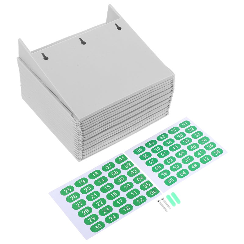 4pcs Multi-Slots Timecard Rack: Vertical Time Card Storage Organizer For Warehouse Materials Attendance Holder Stand For Factories And Supply Areas - Image 5