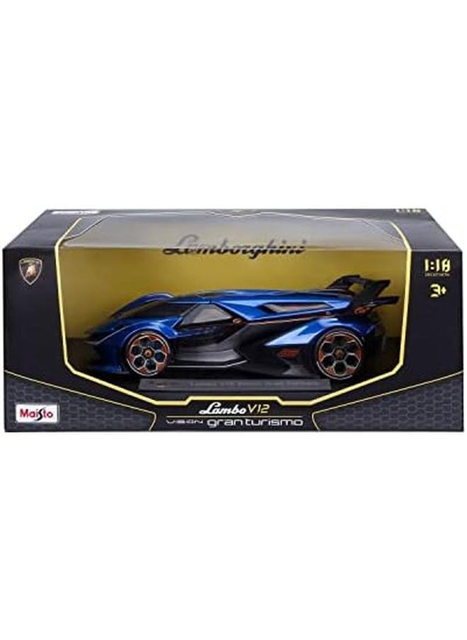 Maisto - Diecast 1 18 Lamborghini V12 Vision Gran Turismo Diecast Model Car Blue - Image 1