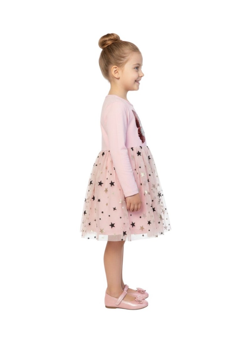 D'Daniela Butterfly and Stars Pink Dress - Image 4