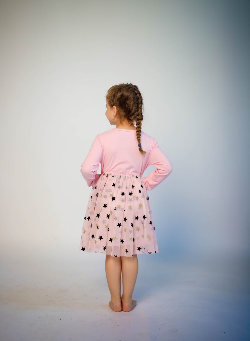 D'Daniela Butterfly and Stars Pink Dress - Image 2