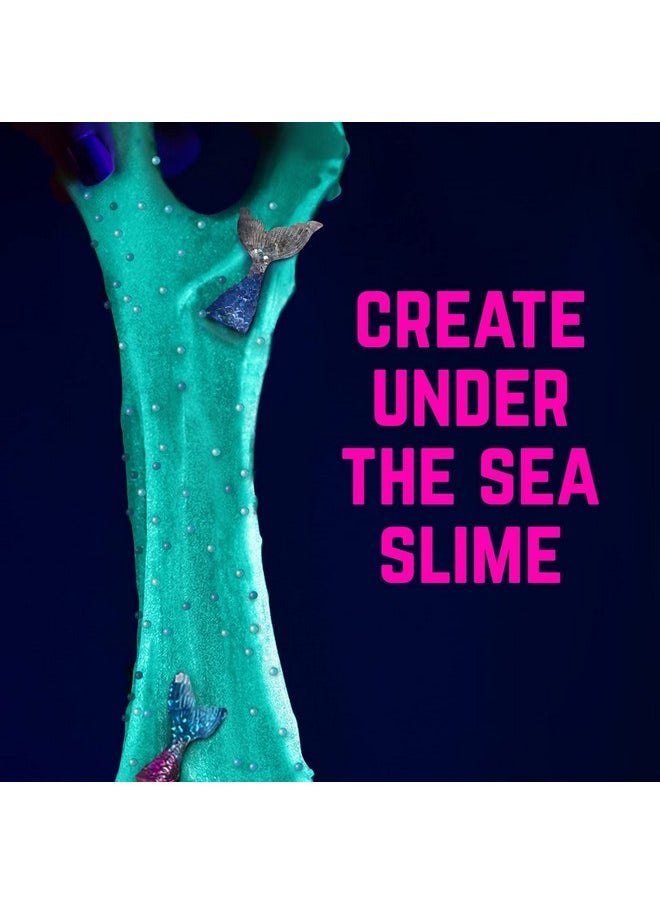جيرل زون مجموعة Egg Surprise Mermaid Sparkle Slime Kit، 39 قطعة لصنع سلايم متوهج في الظلام مع إضافات سلايم لامعة، للبنات من سن 8 إلى 12 عامًا، هدايا عيد الفصح المثالية للأطفال  - Image 5