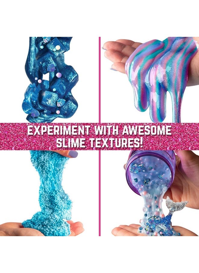 جيرل زون مجموعة Egg Surprise Mermaid Sparkle Slime Kit، 39 قطعة لصنع سلايم متوهج في الظلام مع إضافات سلايم لامعة، للبنات من سن 8 إلى 12 عامًا، هدايا عيد الفصح المثالية للأطفال  - Image 4