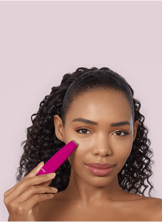 GESKE SmartAppGuided MicroCurrent Face-Lift Pen | 6 in 1 | Anti-aging device | Instant face lift | Skincare tool | Remove wrinkles for firm & youthful skin | Advanced smoothing facial firmer - Magenta  - Image 3