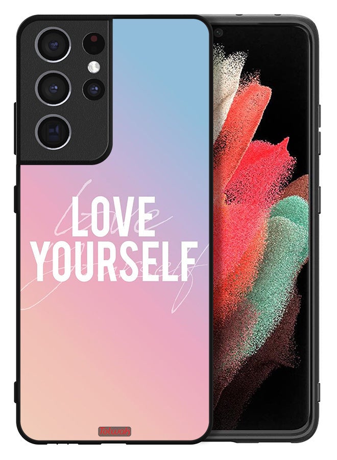 Tolwak Samsung Galaxy S21 Ultra 5G Protective Case Cover Love Yourself - Image 2