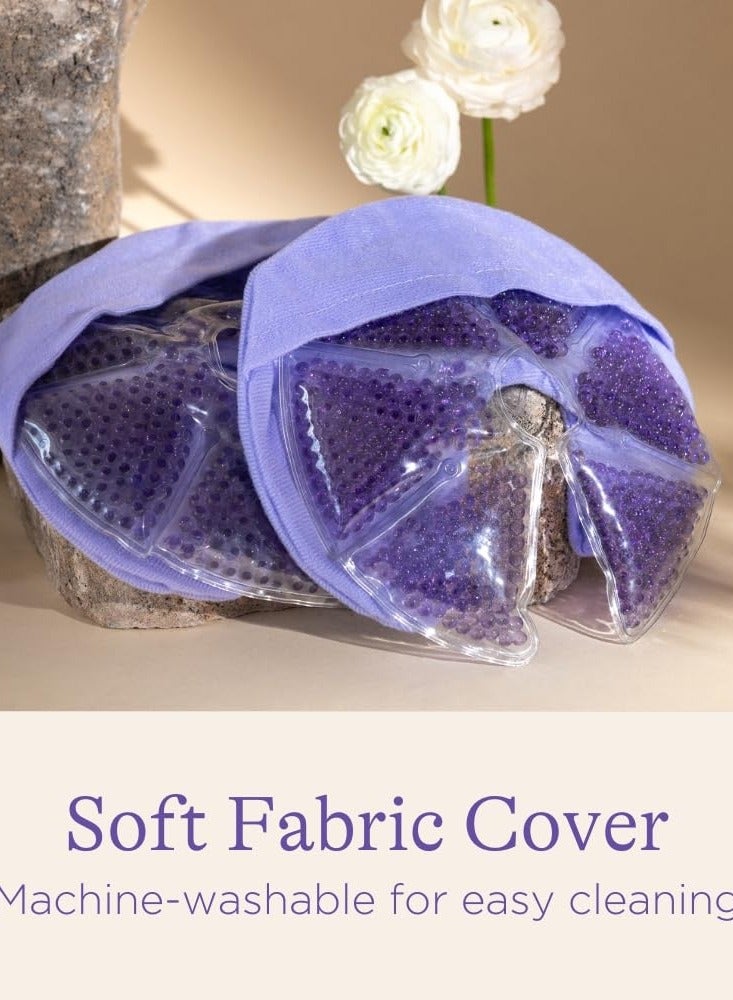 عبوات علاج الثدي من لانسينوه، وسادات صدر ساخنة وباردة، أساسية لما بعد الولادة لتخفيف آلام الحلمة، والتهاب الثدي، واحتقان الثدي، ودعم الرضاعة الطبيعية، ومساعد المضخة، عبوة من قطعتين - Image 5