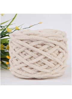 MileMelo 2-Piece Knitting Wool Yarn,Knitting Yarn Coarse Yarn for Crochet, Soft Chunky Yarn for Projects Making Plush Balls Handmade Bags Sweaters Shoes Hats Blankets Scarves Beige  - Image 3