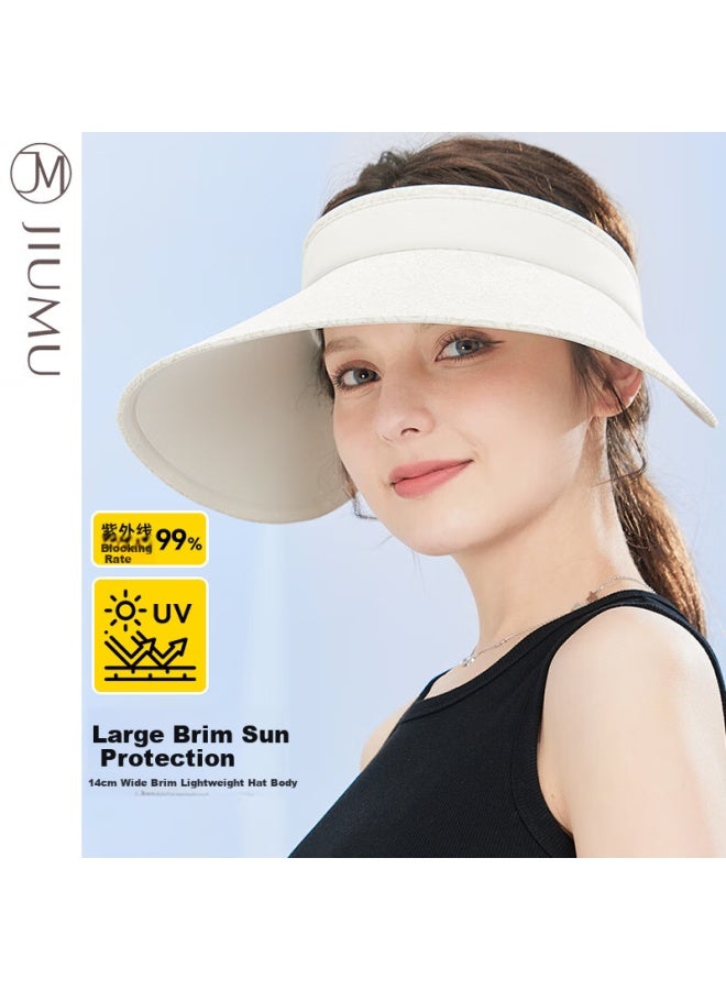 Jiumu Women's Sun Hat Sunscreen Hat Sun Hat Sun Hat Summer Outdoor Sunscreen Uv Protection Hat Cd066 Raphael Tea - Image 1