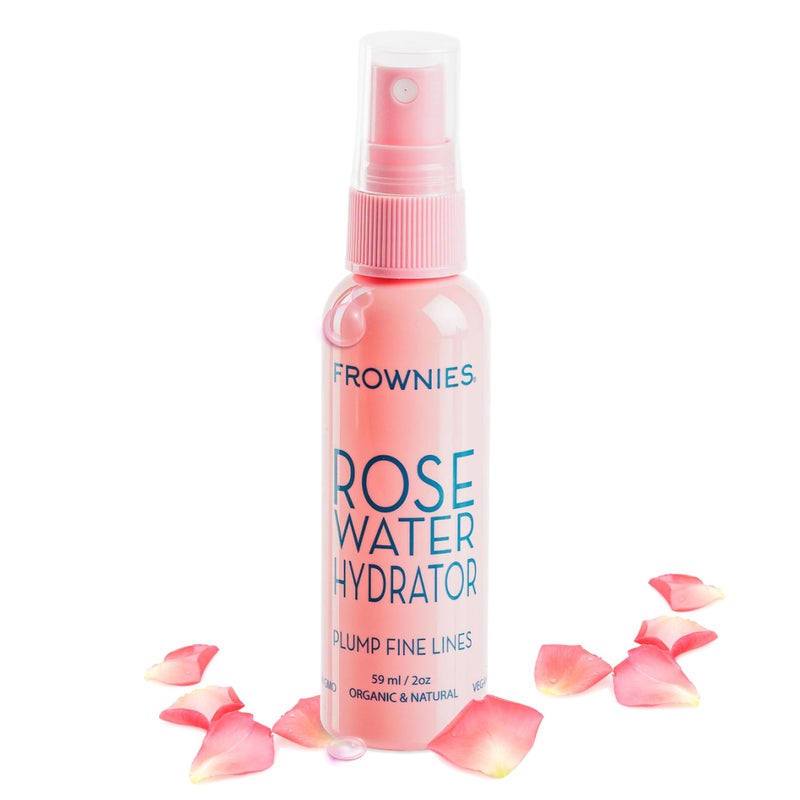 Frownies Rose Water Hydrator Spray Hydrating Face Mist Oil Control Toner for Face Suitable for All Ages and Skin Types 2oz - Image 3