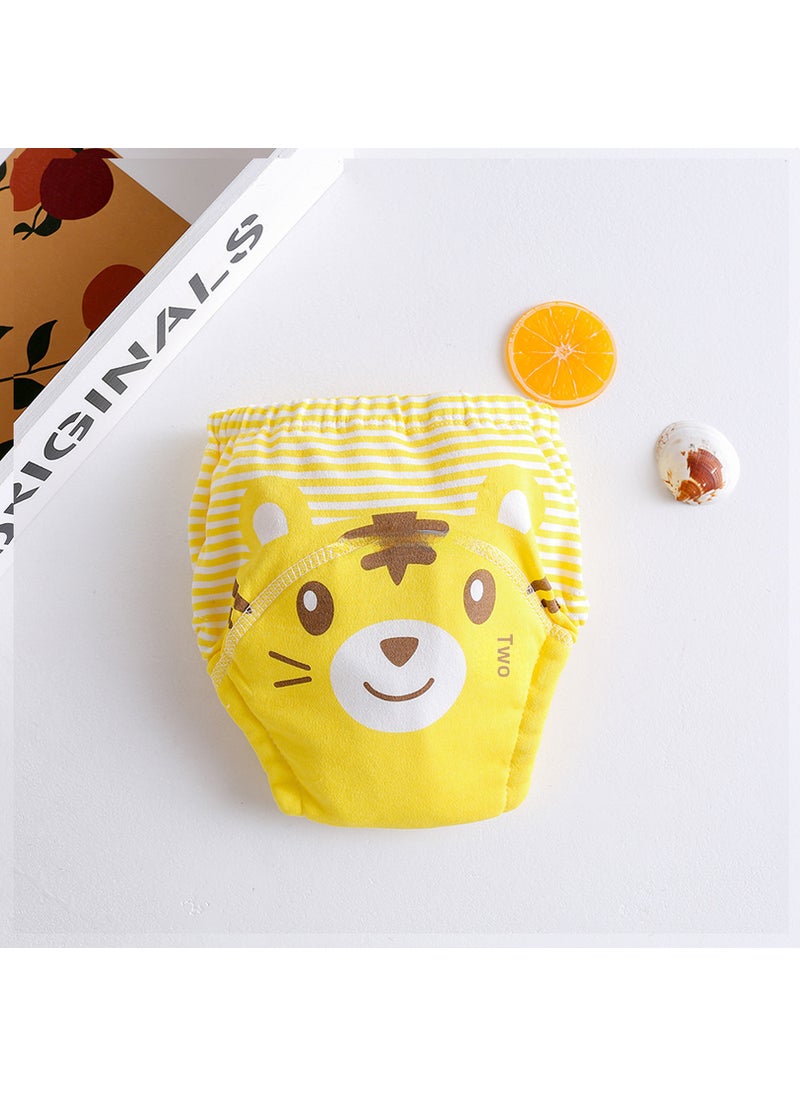 Waterproof Cotton Training Pants Printing-Yellow Tiger 