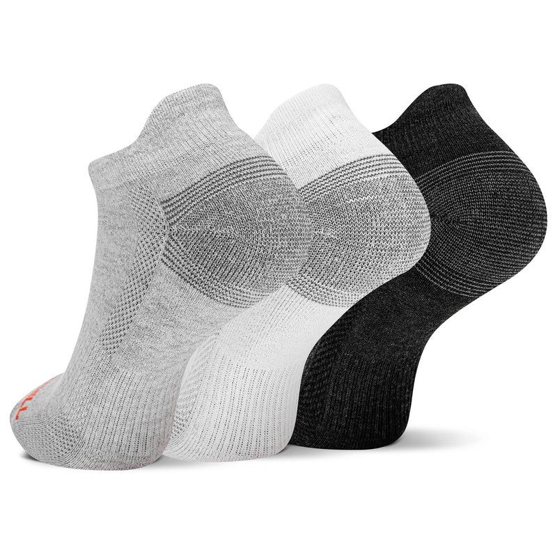 Merrell -womens Performance Hiker Casual Sock, Grey White Mix (Low Cut Tab), Small US - Image 3