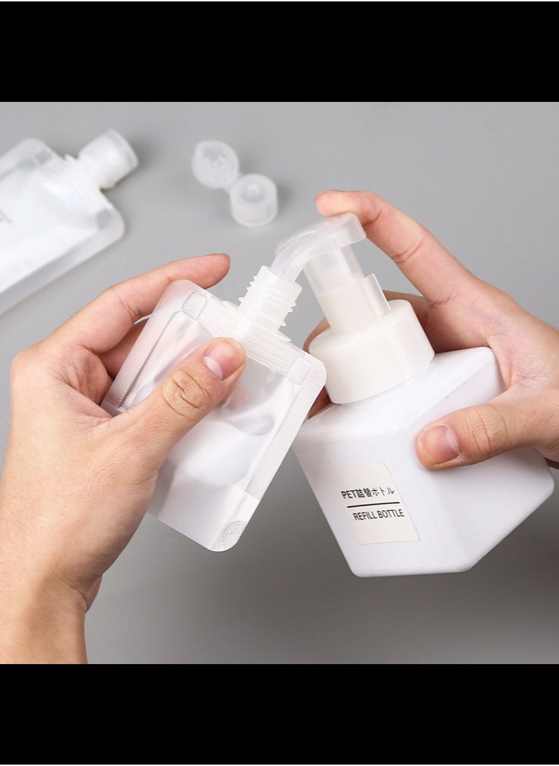 Generic - Travel Pouches for Toiletries,Travel Size Portable Containers,Stand Up Pouch,Refillable Travel Accessories for Shampoo Conditioner Lotion Soap Liquids 19Pcs - Image 1