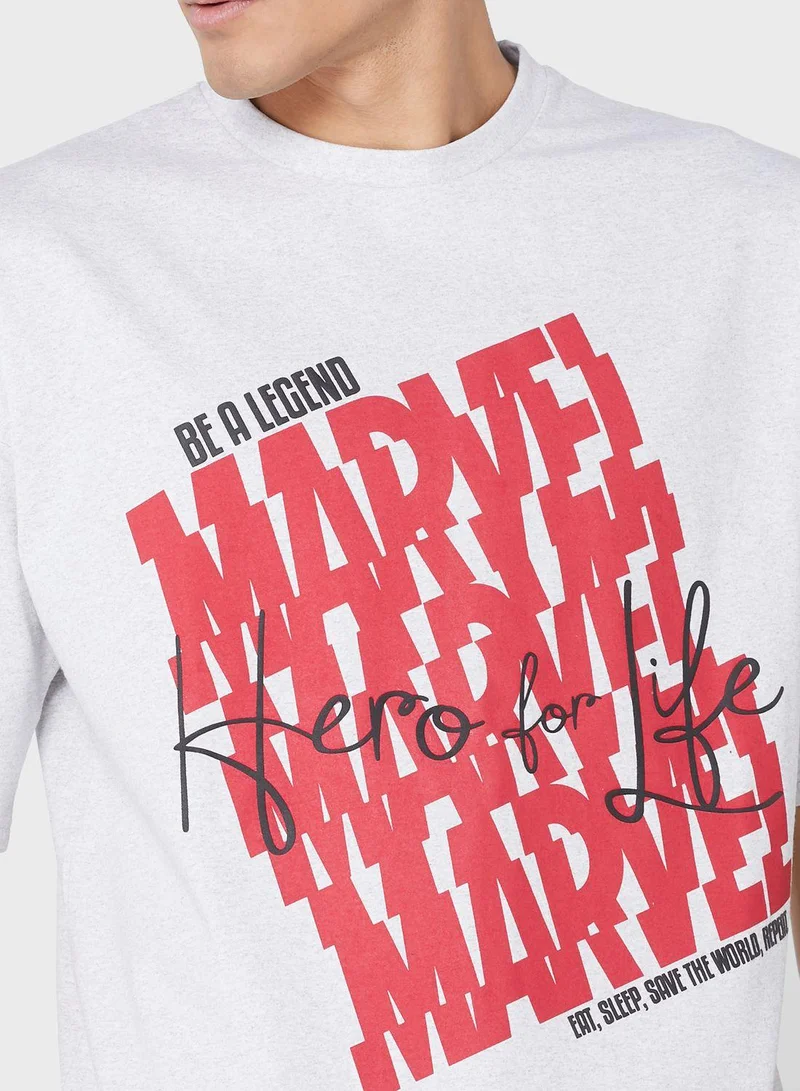 Marvel  Marvel Oversize T-Shirt for Men | Best Price UAE