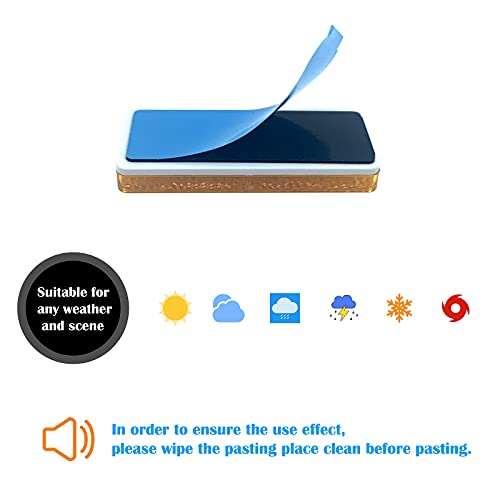 WELNENT E-Mark DOT 4A CCC 2pcs Rectangle Reflector Self Adhesive Stick on Trailer Driveway Mailbox (Amber) - Image 5