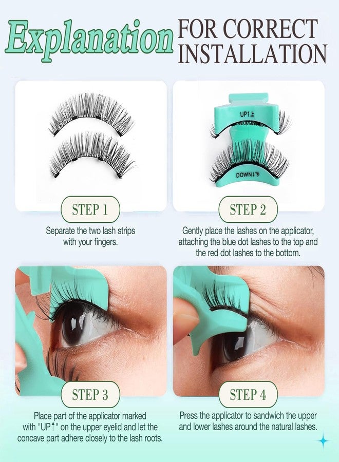 Botare Magnetic Eyelashes with Applicator Kit, Portable Reusable Magnetic Eyelashes Natural Look without Eyeliner Glue-free False Lashes Waterproof Lightweight ZP01 - Image 5