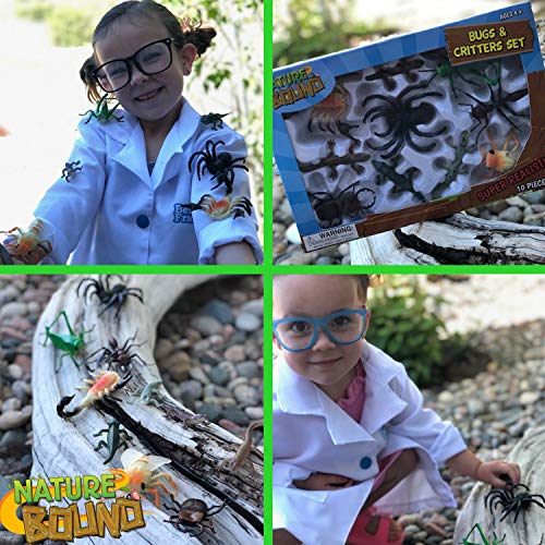 Nature Bound Toys Bugs & Critters Boxed Set with Toy Insect & Animal Figurines (10 Piece), Large - Image 3