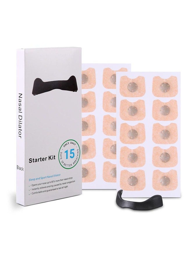 general Breath Inhalation Nose Strip Starter Kit (15 units) - Increases oxygen intake, reduces snoring, improves sleep quality - Sweat resistant, nose strips - Image 1
