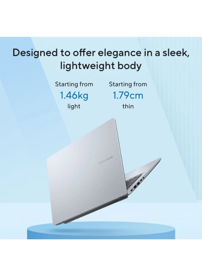 ASUS Vivobook Laptop With 14-Inch Display,Core Ultra 5/16GB/512GB M.2 NVMe™ PCIe® 4.0 SSD/Intel® Graphics/Windows 11 Home Cool Silver - Image 4