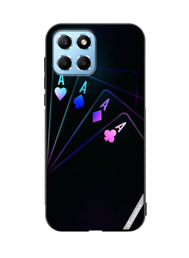VR CREATIVE Protective Case Cover For Honor X8 5G Cards A Design Multicolour - Image 1