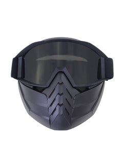BOLLFO Off Road Half Helmet Mask, Wind And Sand Resistant, Detachable Cycling Glasses  - Image 1