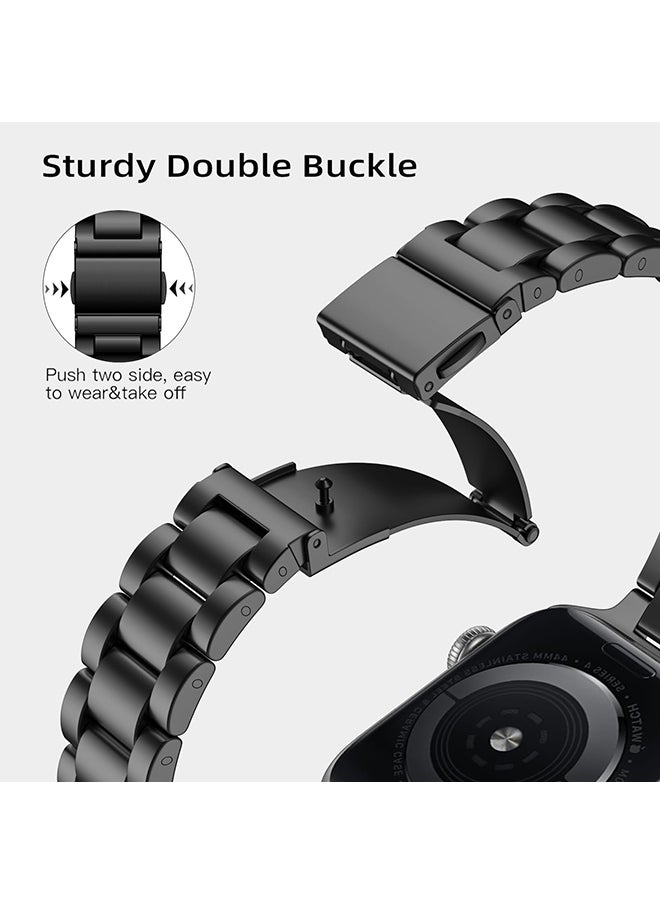 O Ozone - Thin Metal Band For Apple Watch Series 10 9 8 7 6 5 4 SE, 38/40/41/42mm Premium Stainless Steel Metal Adjustable Wristband -Rose Gold - Image 1