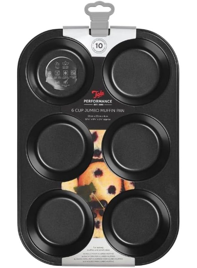 Tala Performance Eclipse Non-Stick 6 Cup jumbo muffin tin - Image 1