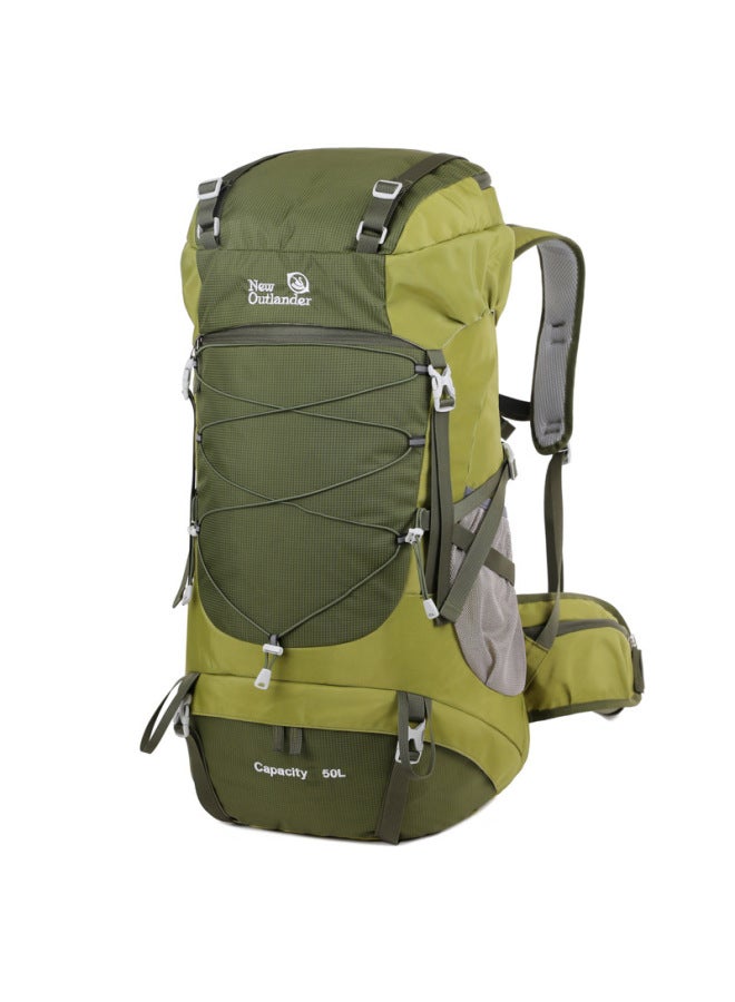 Generic Mountaineering Backpack Outdoor Sports Climbing Hiking Bag Large Capacity Durable Waterproof OxFord Fabric Camping Equipment-Color:Lake Blue-Capacity:50l  - Image 3