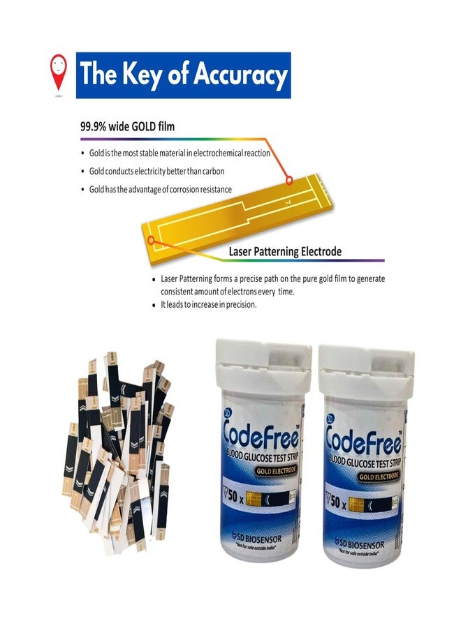 Codefree SD Codefree Blood Glucose Monitoring System 100 Strips - Image 5