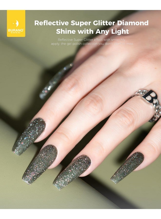 بورانو طلاء جل ثلاثي الأبعاد طلاء جل لامع عاكس للأشعة فوق البنفسجية 7.3 مل طلاء أظافر جل لامع من الأشعة فوق البنفسجية للمنزل DIY طلاء أظافر جل ماسي مطلوب (Yh13) - Image 3